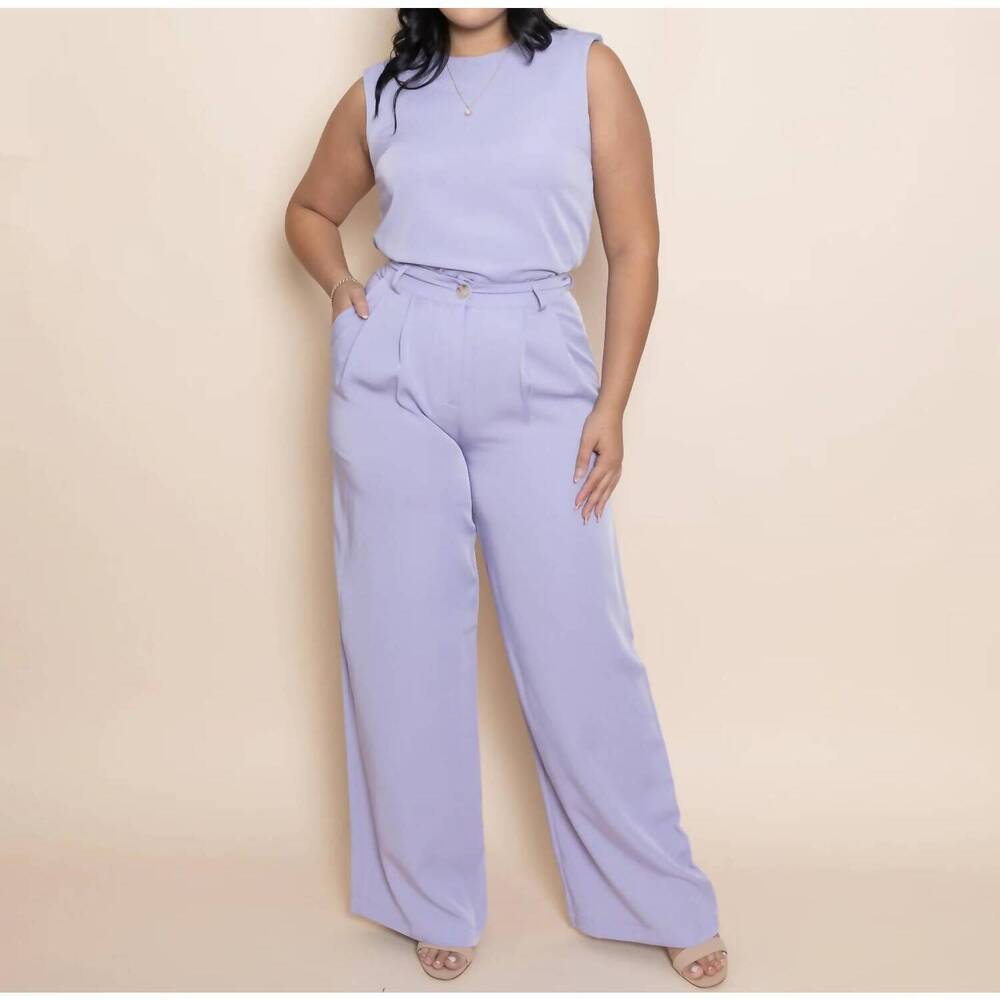 NEW RIVIR kendra pant set in lilac